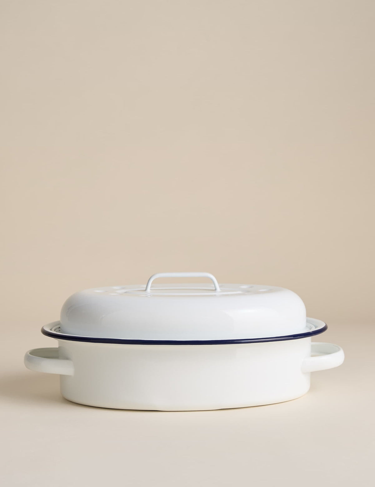 Oval enamel roaster with lid 1.25 litre, UK version