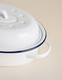 Oval enamel roaster with lid 1.25 litre, UK version