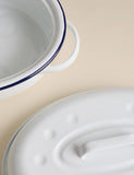 Oval enamel roaster with lid 1.25 litre, UK version