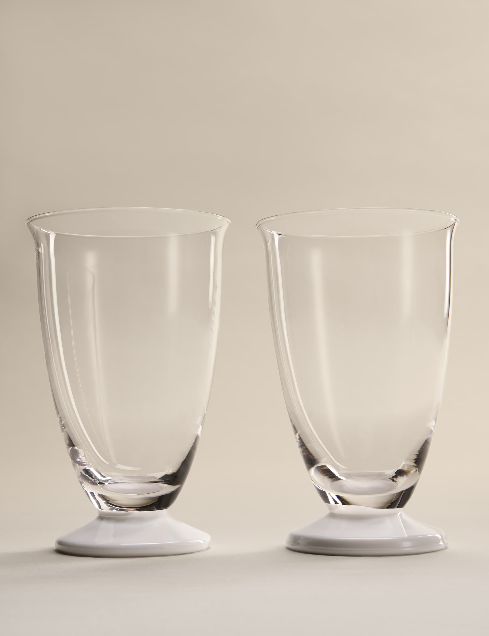 M&S hi ball glasses set of 2 footed - UK version