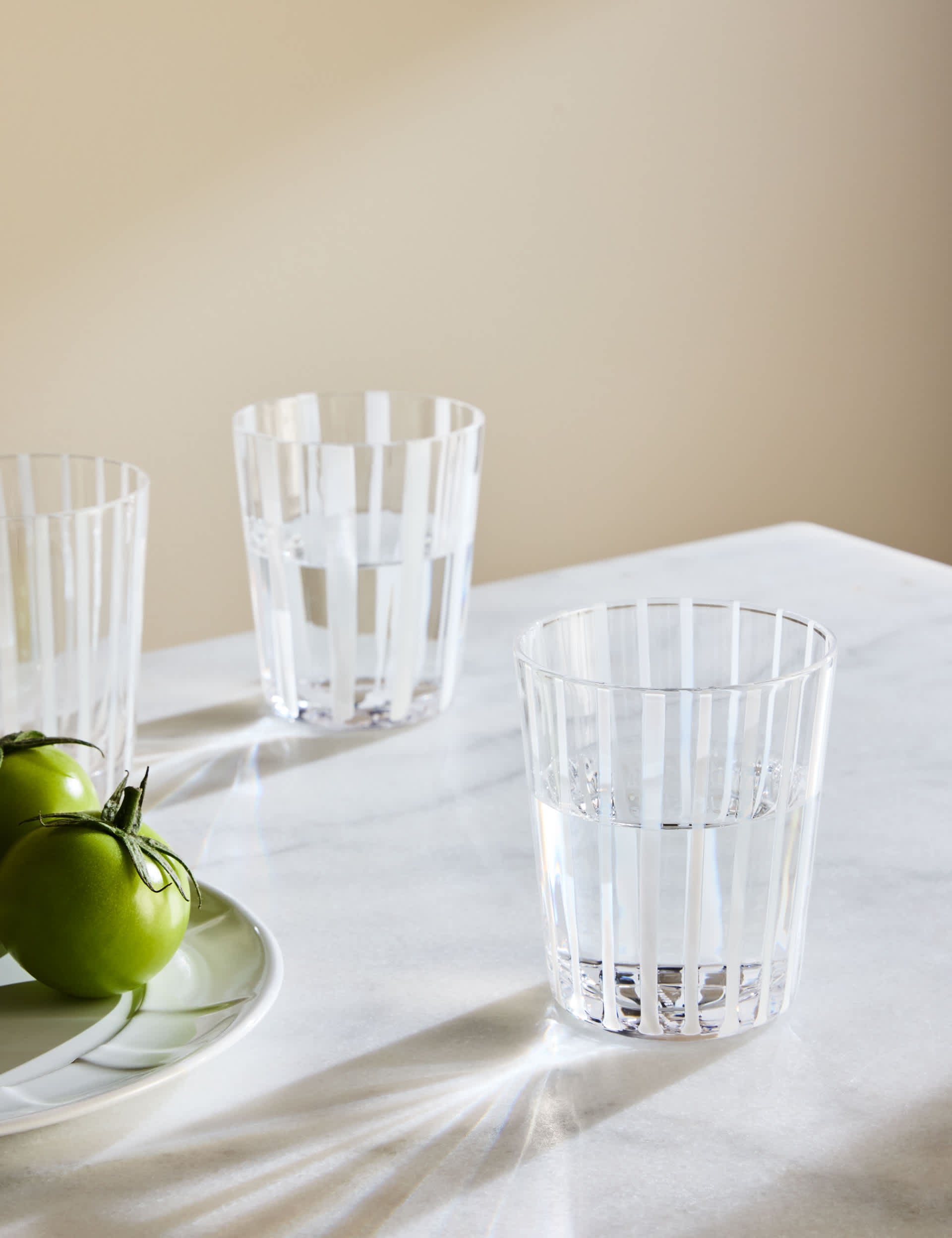M&S striped tumblers set of 4, UK version