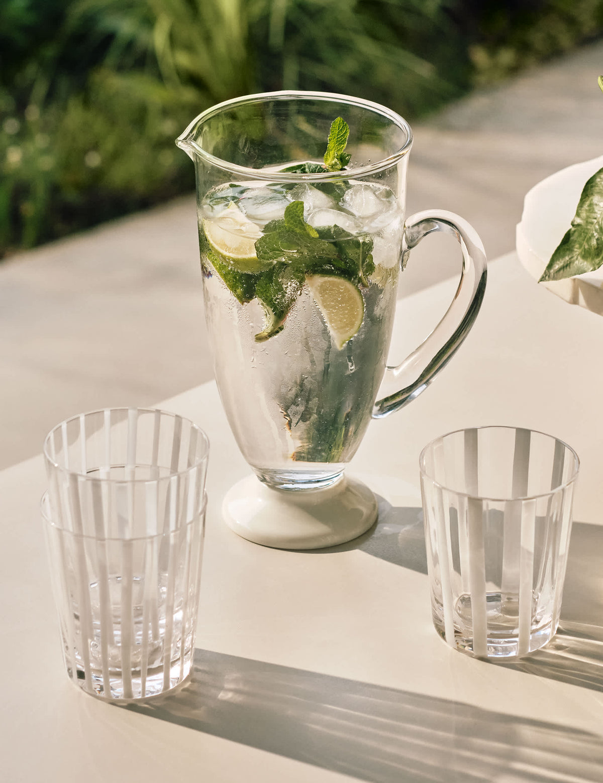 M&S Kelly Hoppen footed glass jug - British product