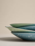 Set of 4 stoneware splatter side plates, 20cm each (British brand)