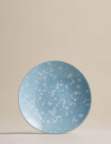 Set of 4 stoneware splatter side plates, 20cm each (British brand)