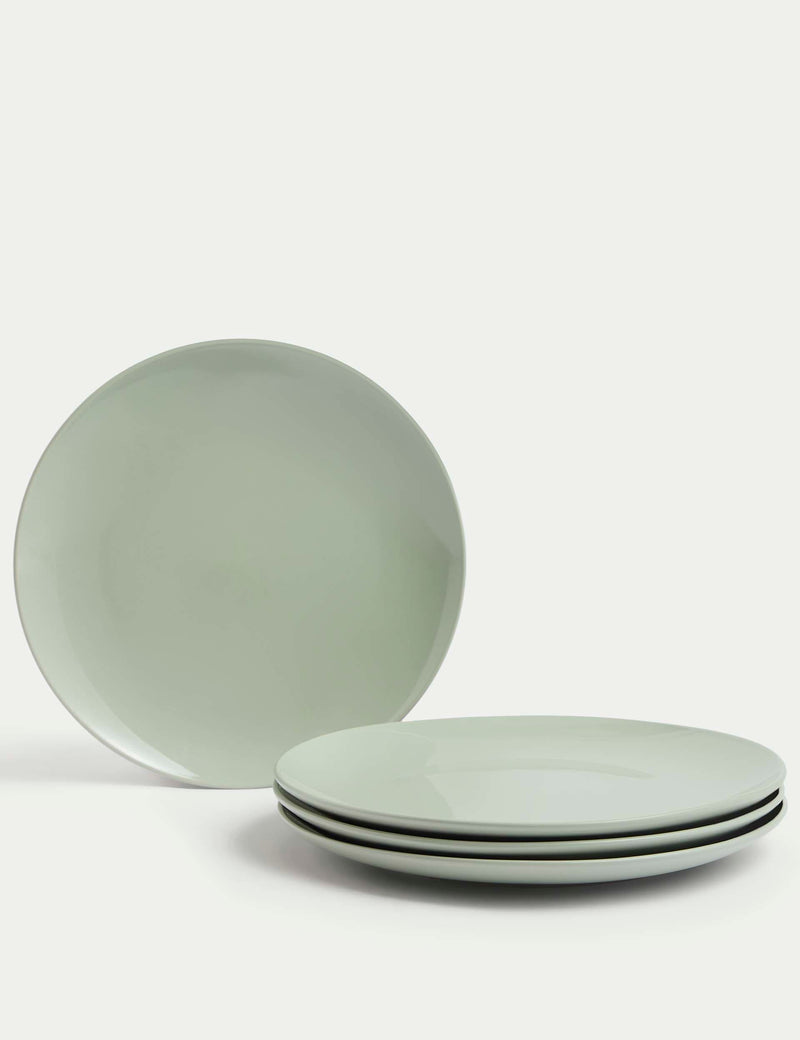 M&S Set of 4 Stoneware Dinner Plates