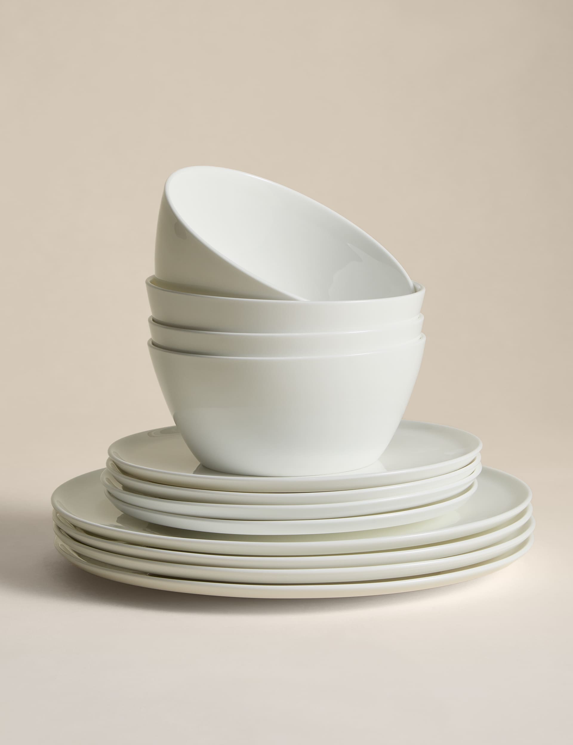 12 piece straight sided dinner set - British product