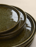 M&S 12 piece stoneware dinner set with reactive glaze, imported from the UK