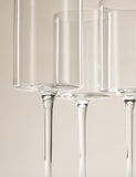 Set of 4 straight sided wine glasses, UK version