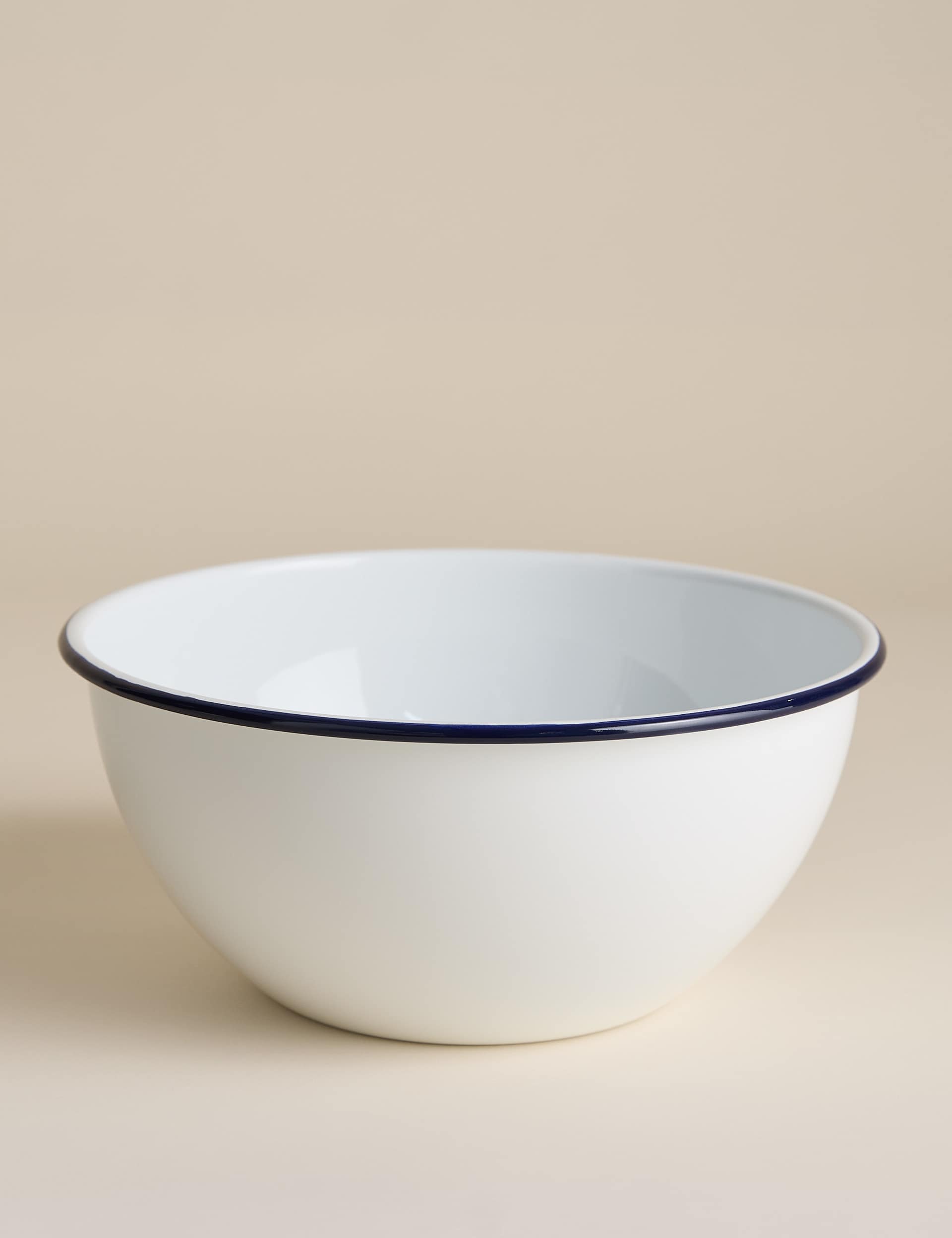 Enamel 24cm mixing bowl - British product