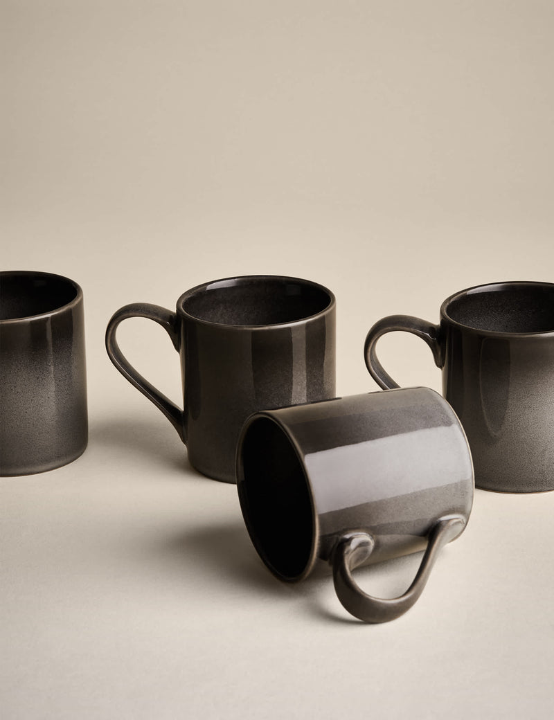 Amberley reactive mugs set of 4 (British brand)