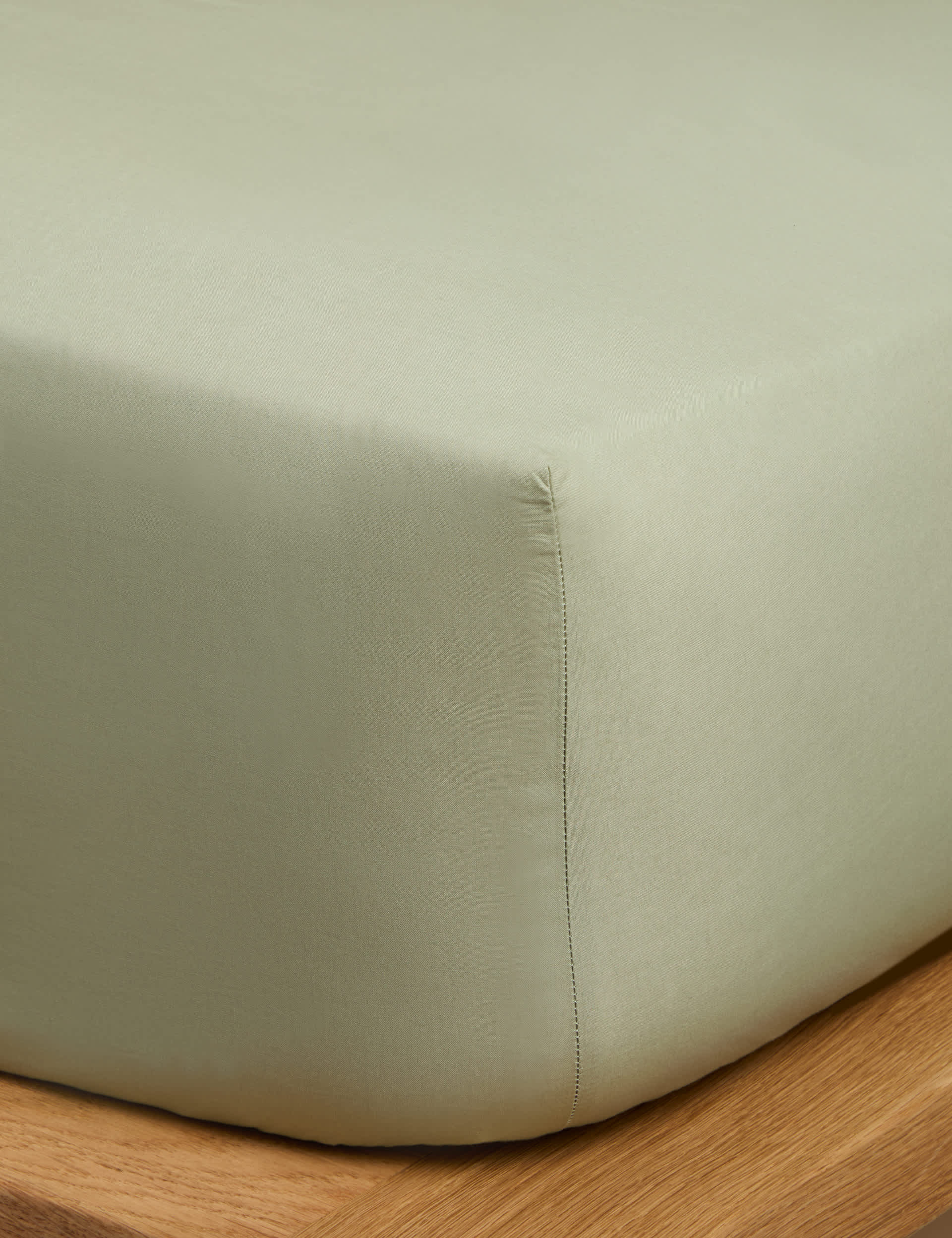 M&S X Fired Earth washed cotton extra deep fitted sheet (British brand)