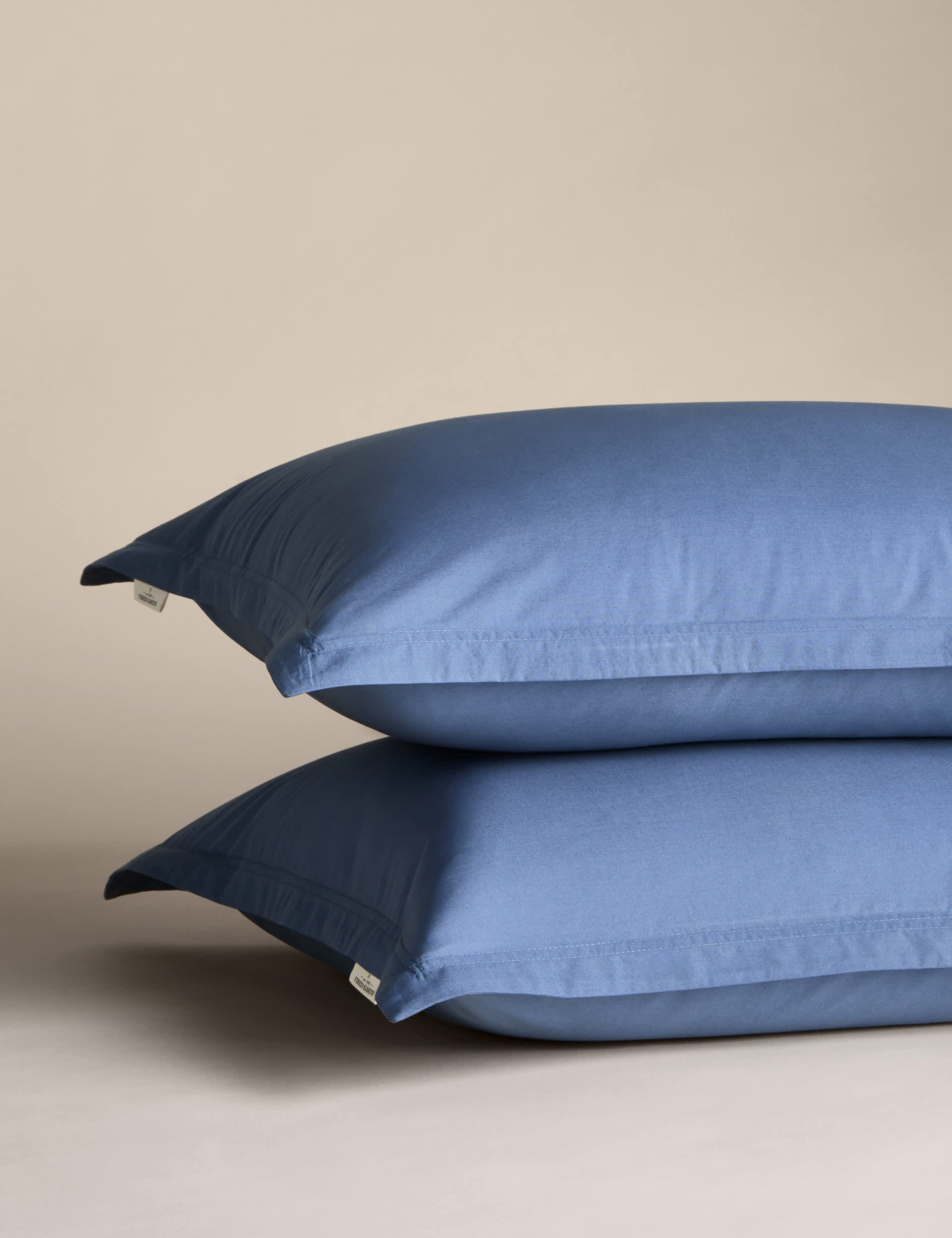 M&S X Fired Earth washed cotton Oxford pillowcases 2 pack - British product