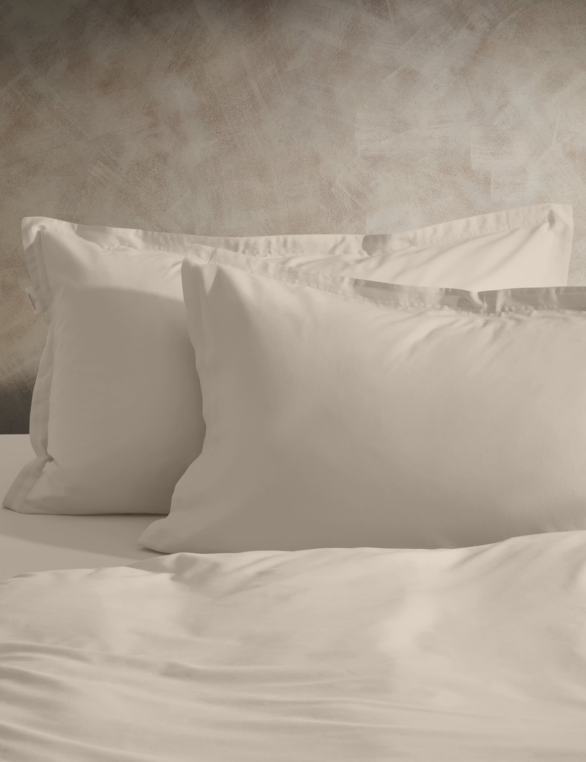 M&S X Fired Earth washed cotton Oxford pillowcases 2 pack - British product