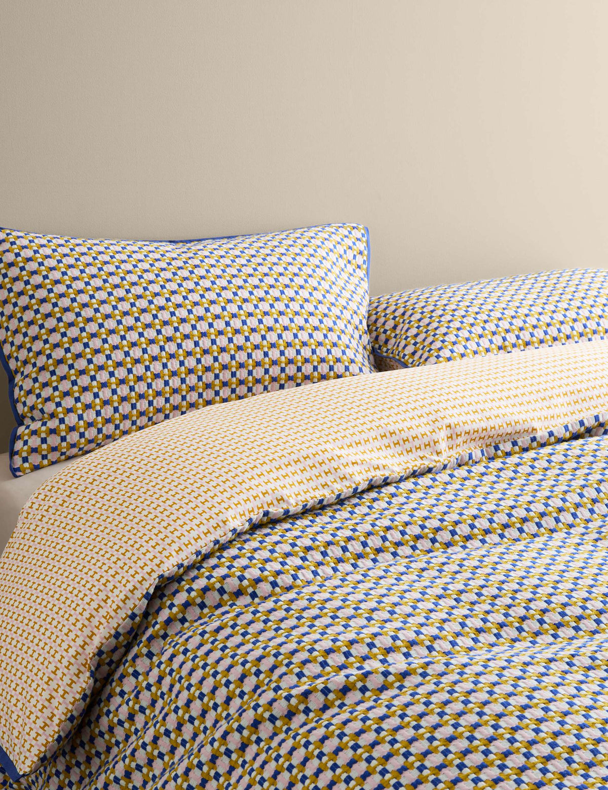 Pure Cotton Bright Waffle Bedding Set
