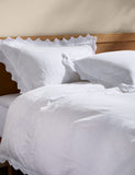 Pure cotton vintage lace embroidered bedding set, imported from the UK