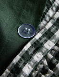 Pure cotton gingham ruffle bedding set single, imported from the UK