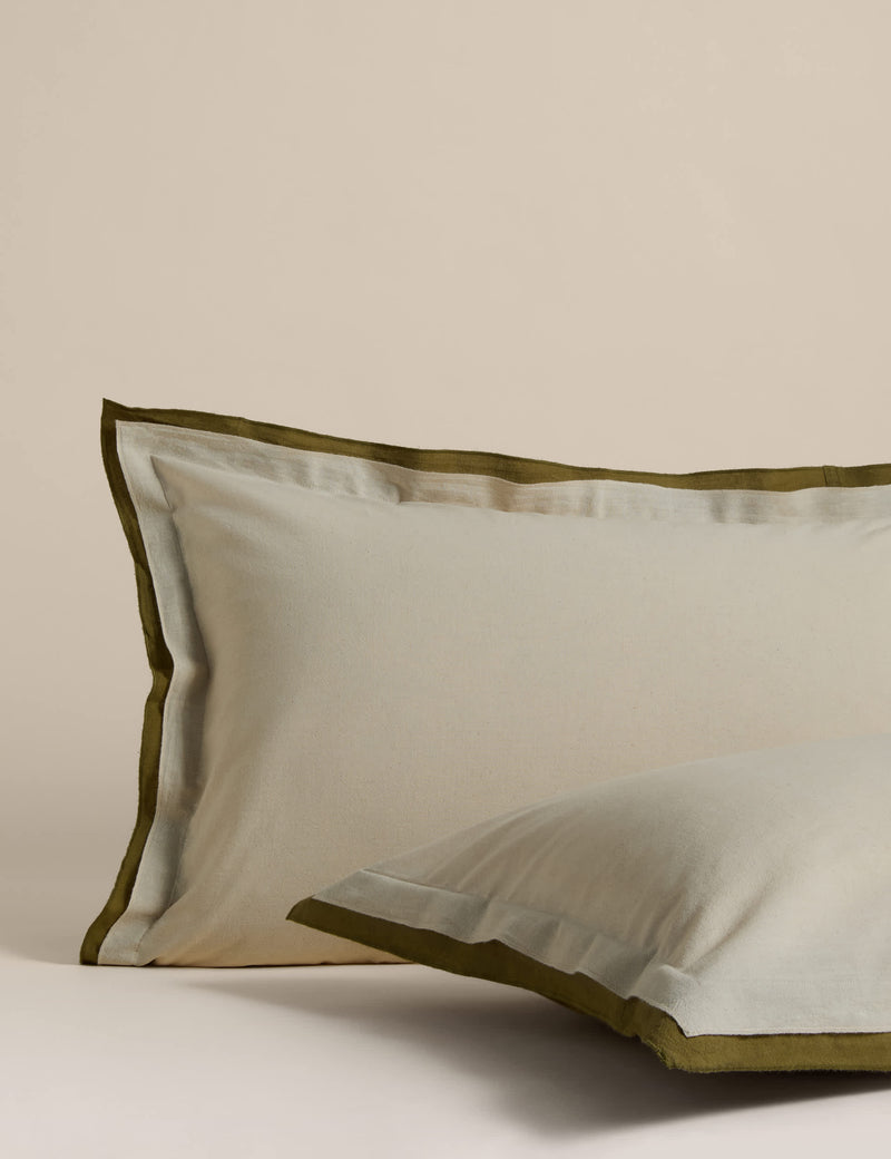 Pure cotton crepe contrast bedding set (British brand)