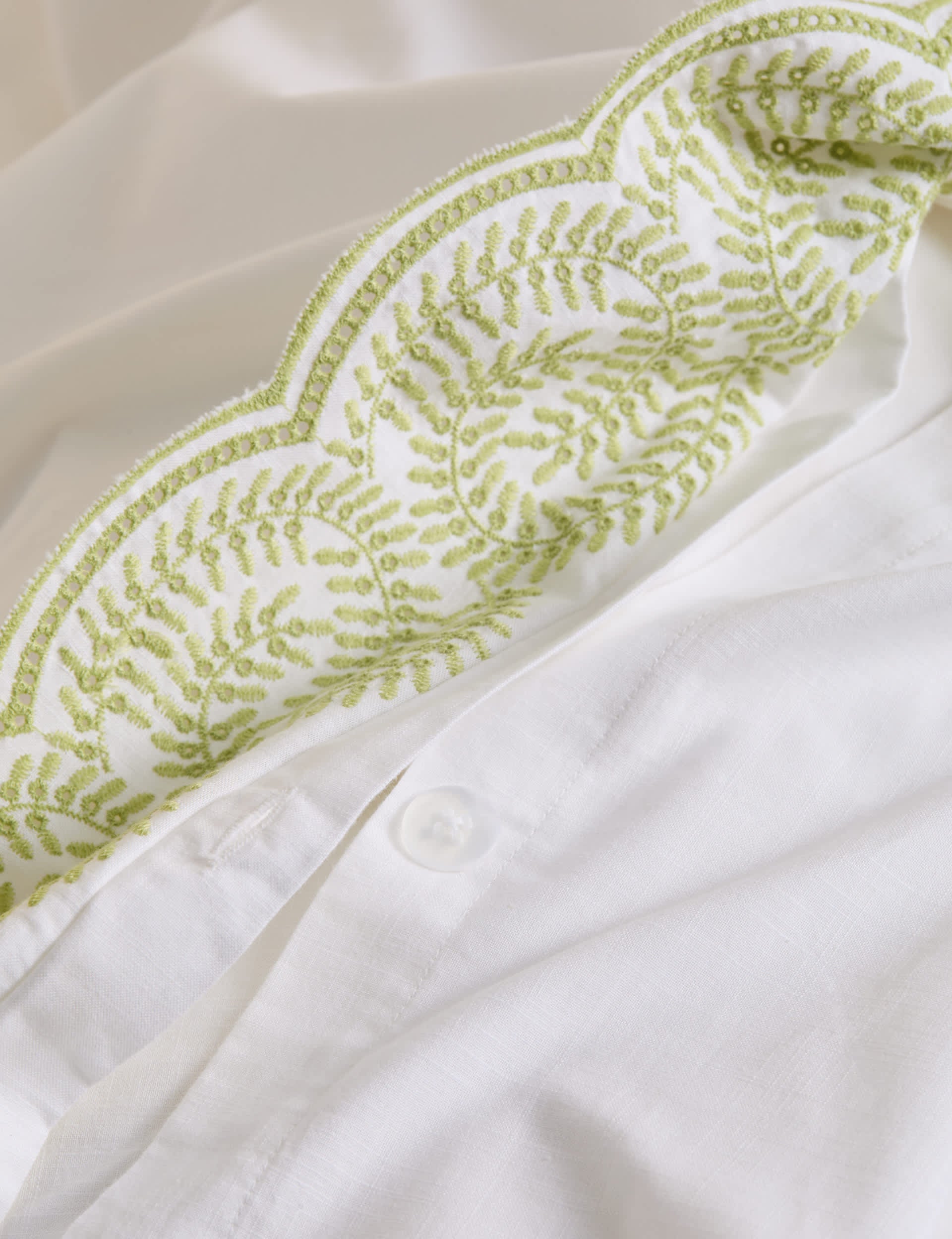 Pure cotton embroidered bedding set - British product