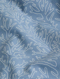 Coral printed cotton rich bedding set, UK version