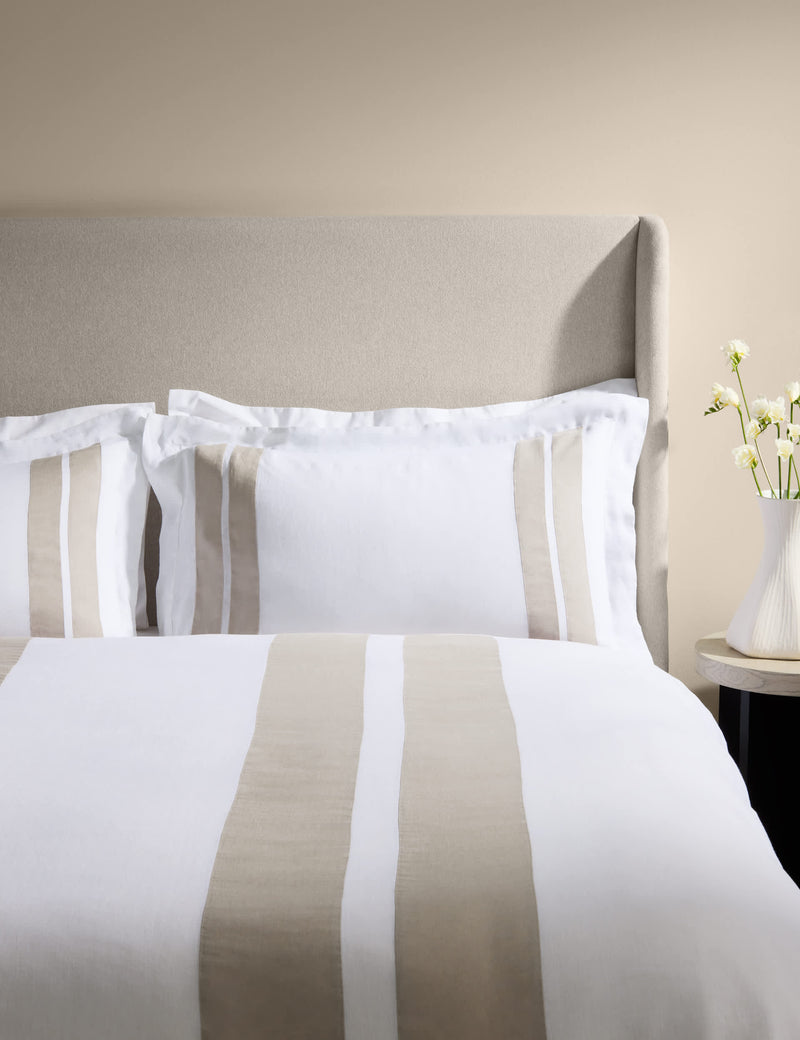 M&S Pure Linen Panel Bedding Set
