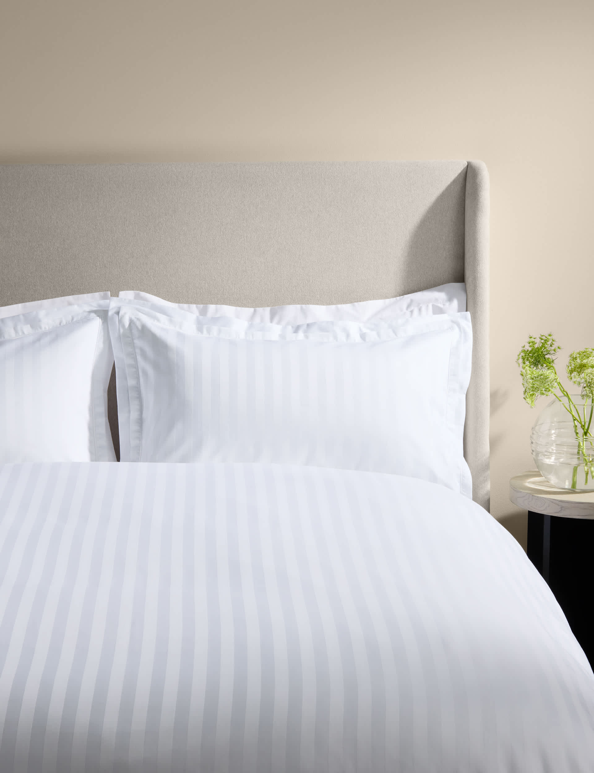 M&S Kelly Hoppen satin striped bedding set, imported from the UK