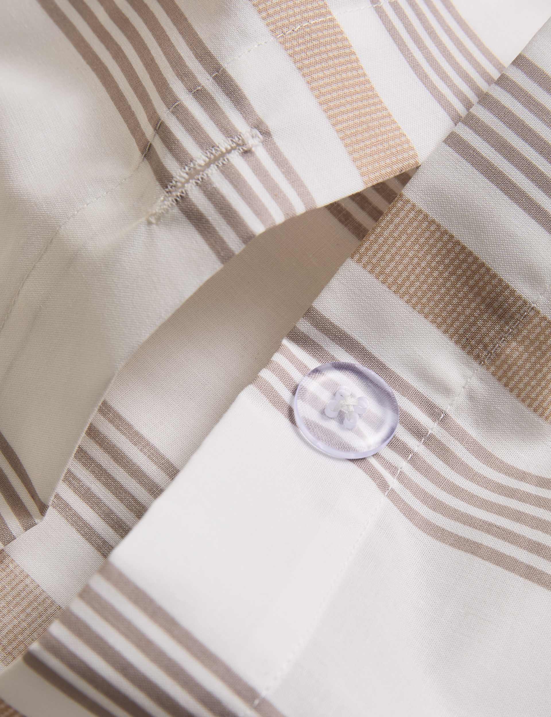 Pure cotton striped bedding set 180 thread count, UK version