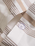 Pure cotton striped bedding set 180 thread count, UK version
