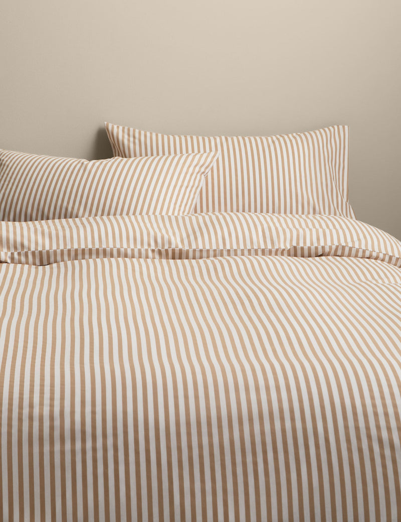 Cotton blend stripe bedding set, UK version