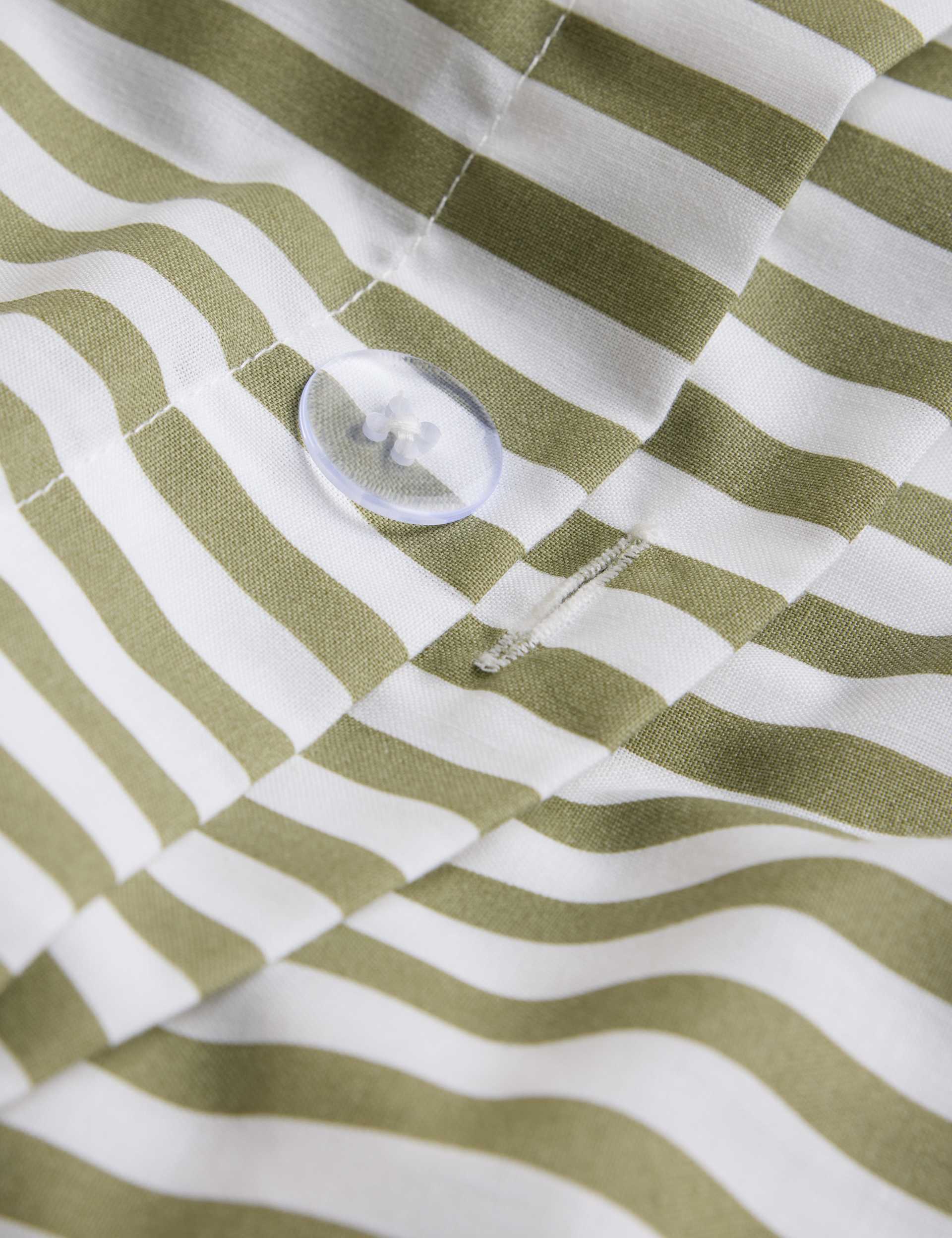 Cotton blend stripe bedding set, UK version