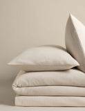 Soft washed cotton waffle bedding set, 100% cotton (British brand)