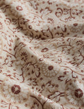 Floral cotton rich woodblock bedding set with StayNew technology - British product