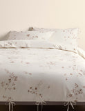 Pressed floral print pure cotton bedding set, UK version