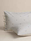 Pure cotton striped embroidered bedding set, UK version