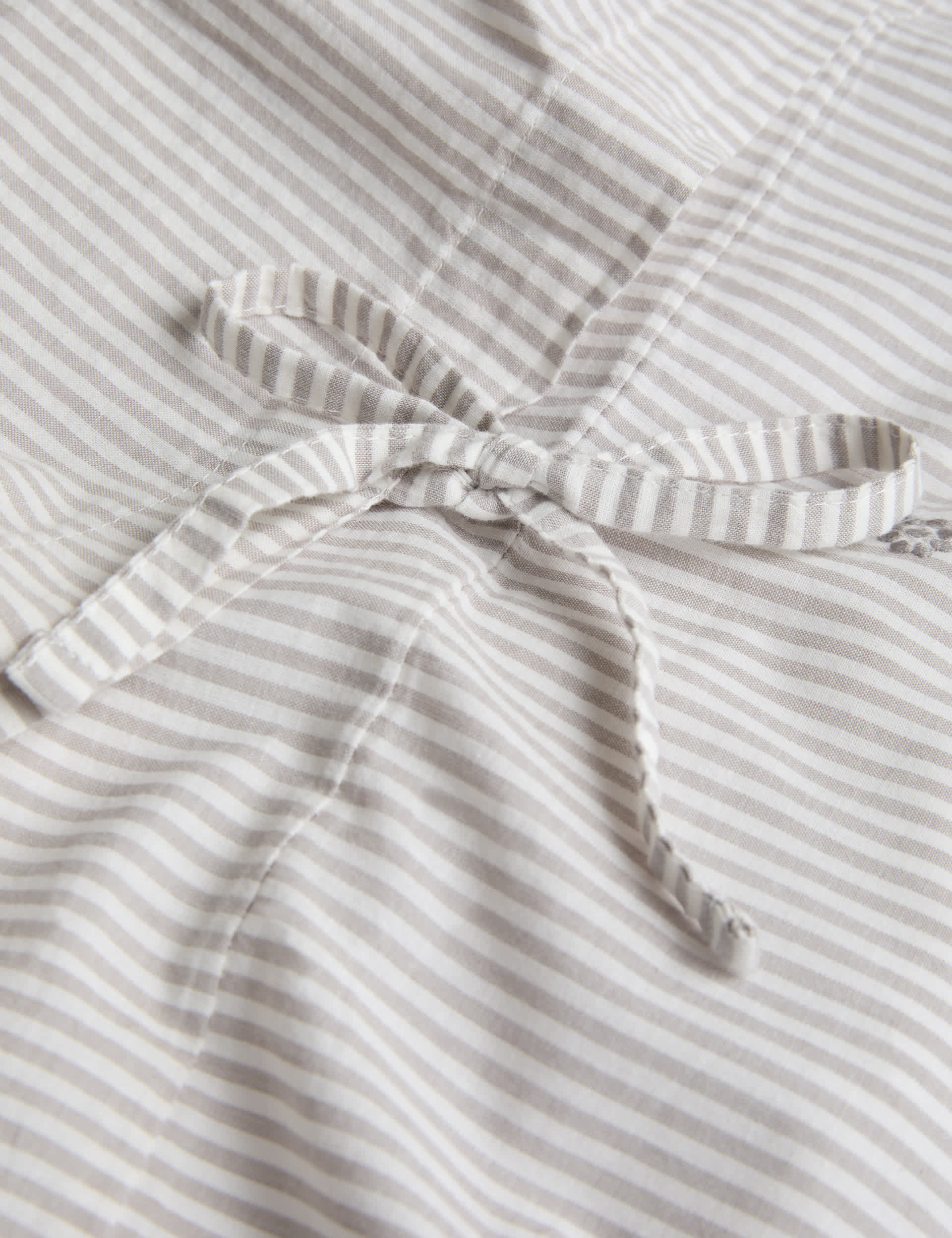 Pure cotton striped embroidered bedding set, UK version