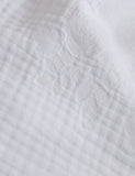 Pure cotton floral jacquard bedding set (British brand)