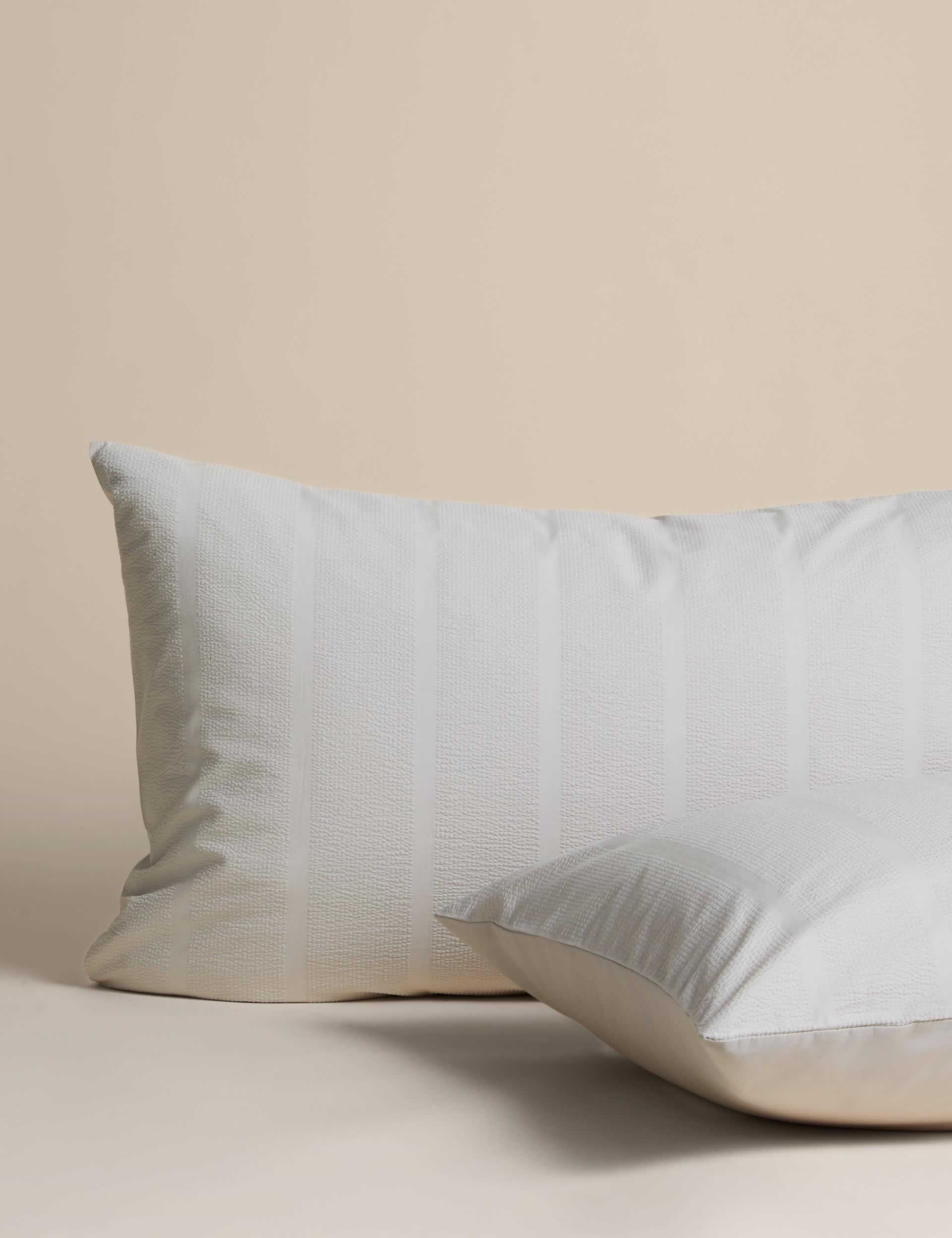 Pure cotton striped seersucker bedding set, UK version