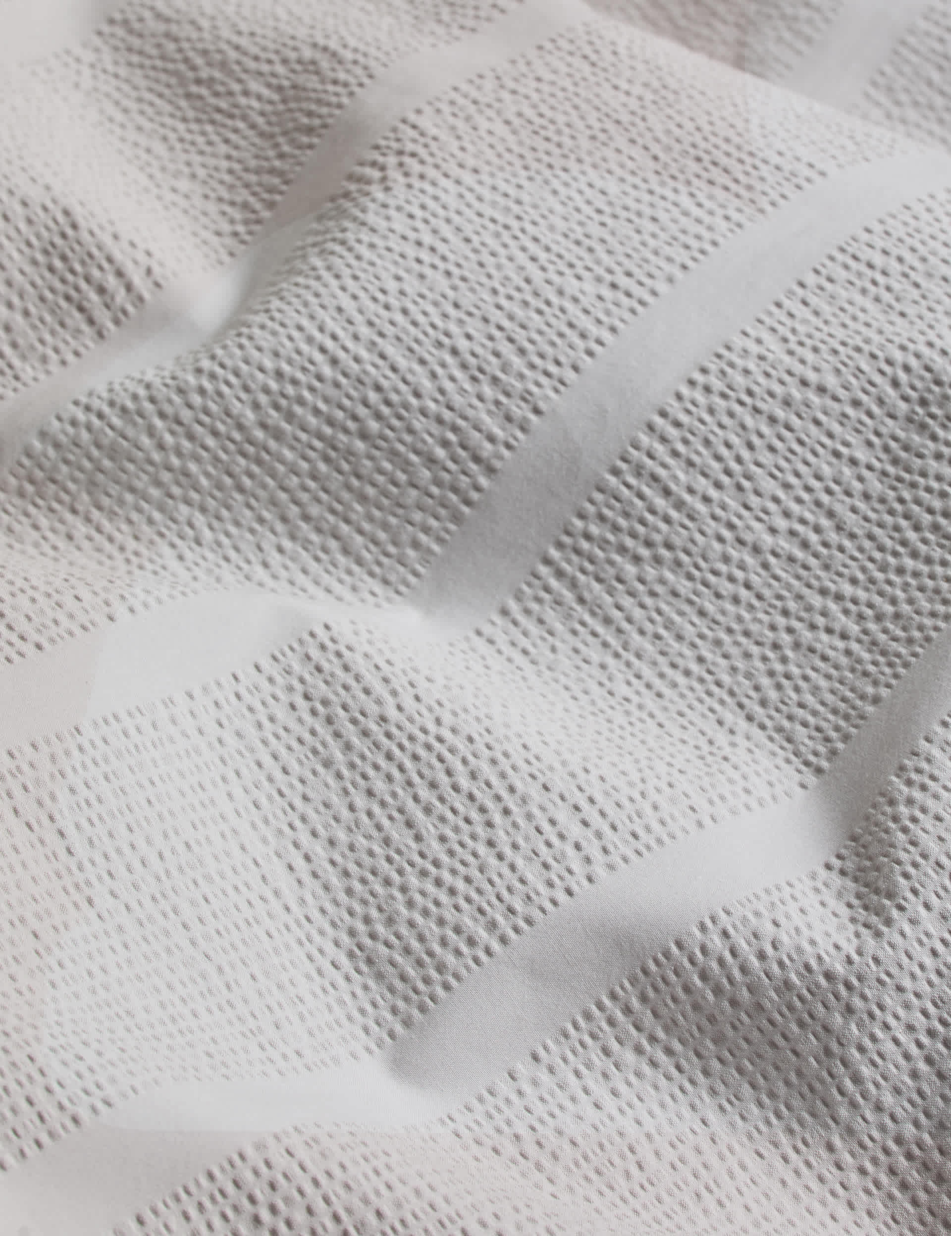 Pure cotton striped seersucker bedding set, UK version