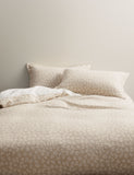 Pure cotton leopard jacquard bedding set with StayNew technology, UK version