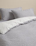 Cotton blend geometric bedding set, UK version