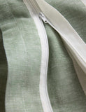 Linen blend striped bedding set, imported from the UK
