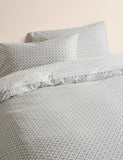 Cotton Blend Geometric Tile Bedding Set