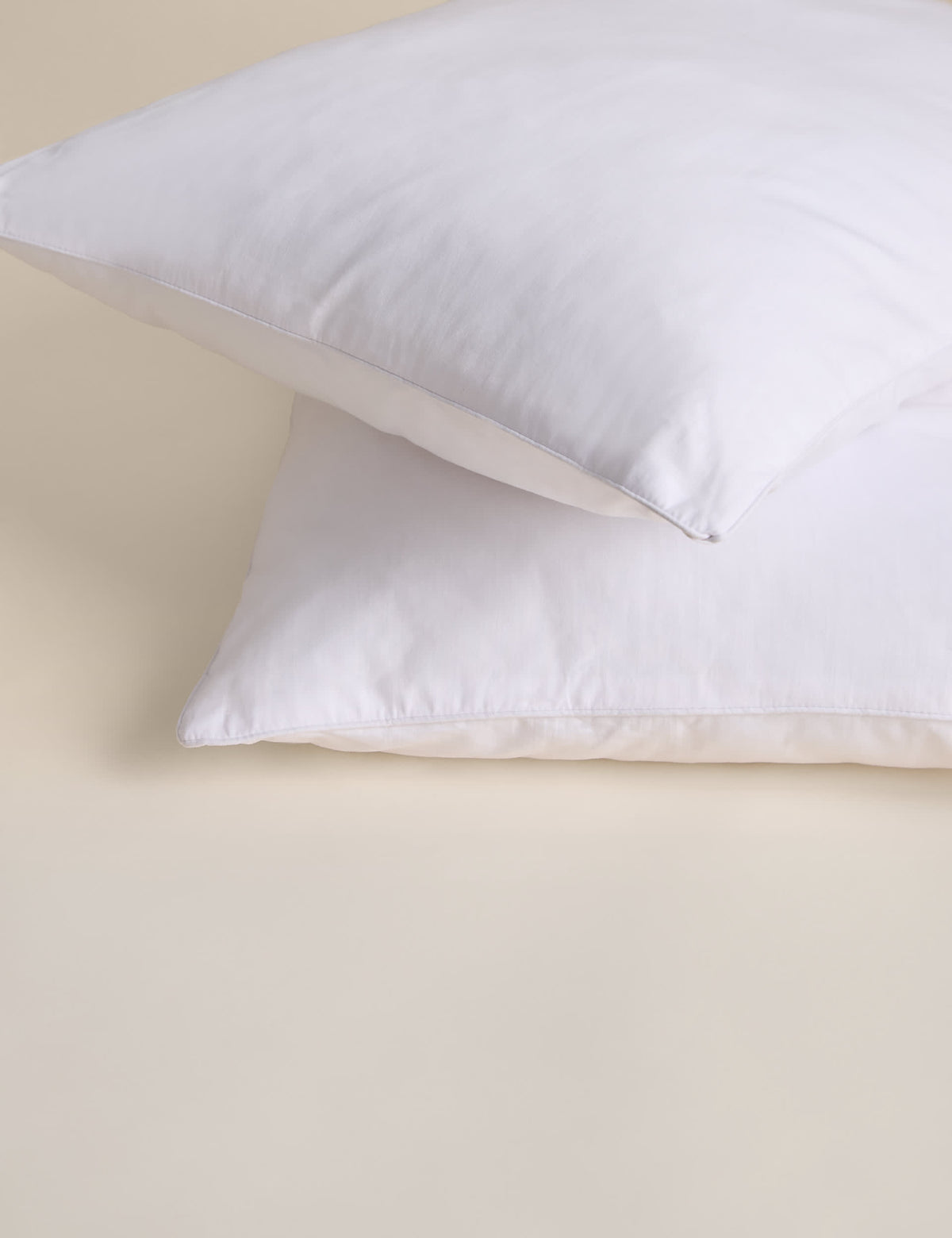 Firm cotton everyday pillows set of 2, imported from the UK