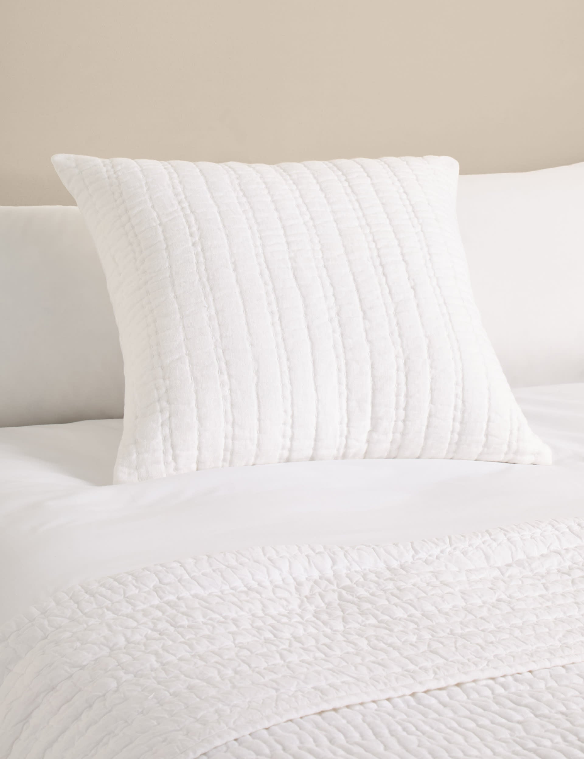 Pure linen textured large cushion (British brand)