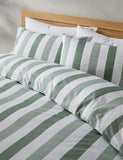 Hadley Striped Cotton Bedding Set Single, imported from the UK
