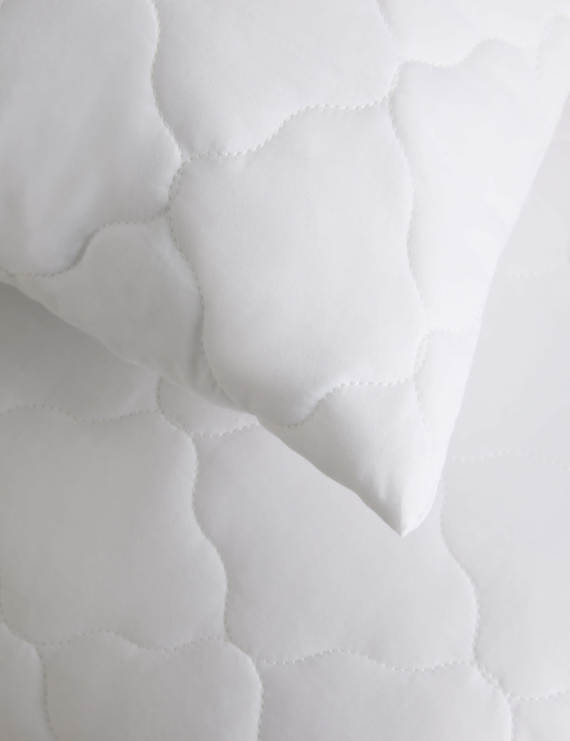Quilted waterproof pillow protectors set of 2, imported from the UK