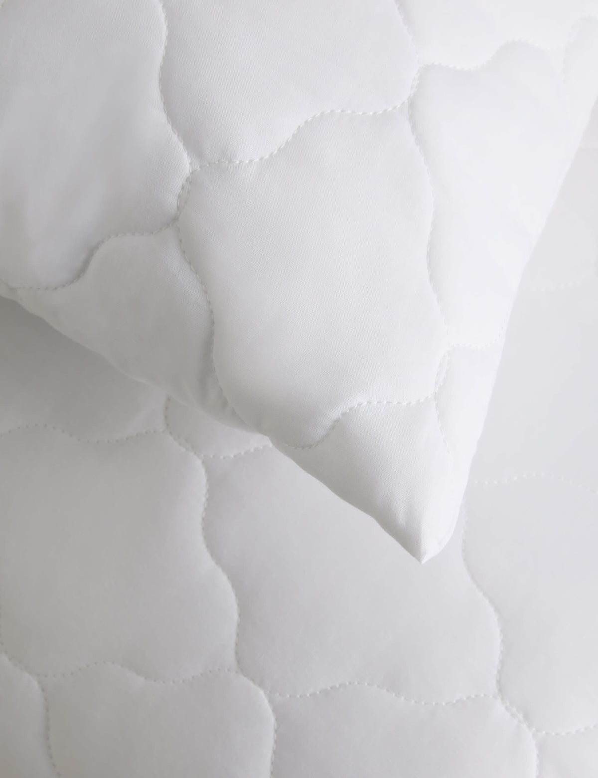 Quilted waterproof pillow protectors set of 2, imported from the UK
