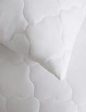 Quilted waterproof pillow protectors set of 2, imported from the UK