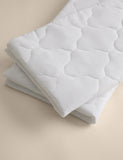 Quilted waterproof pillow protectors set of 2, imported from the UK