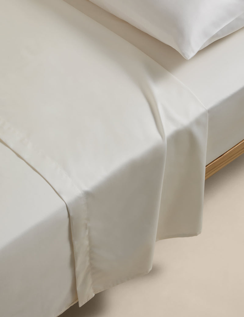 Egyptian cotton 400 thread count silky flat sheet (British brand)