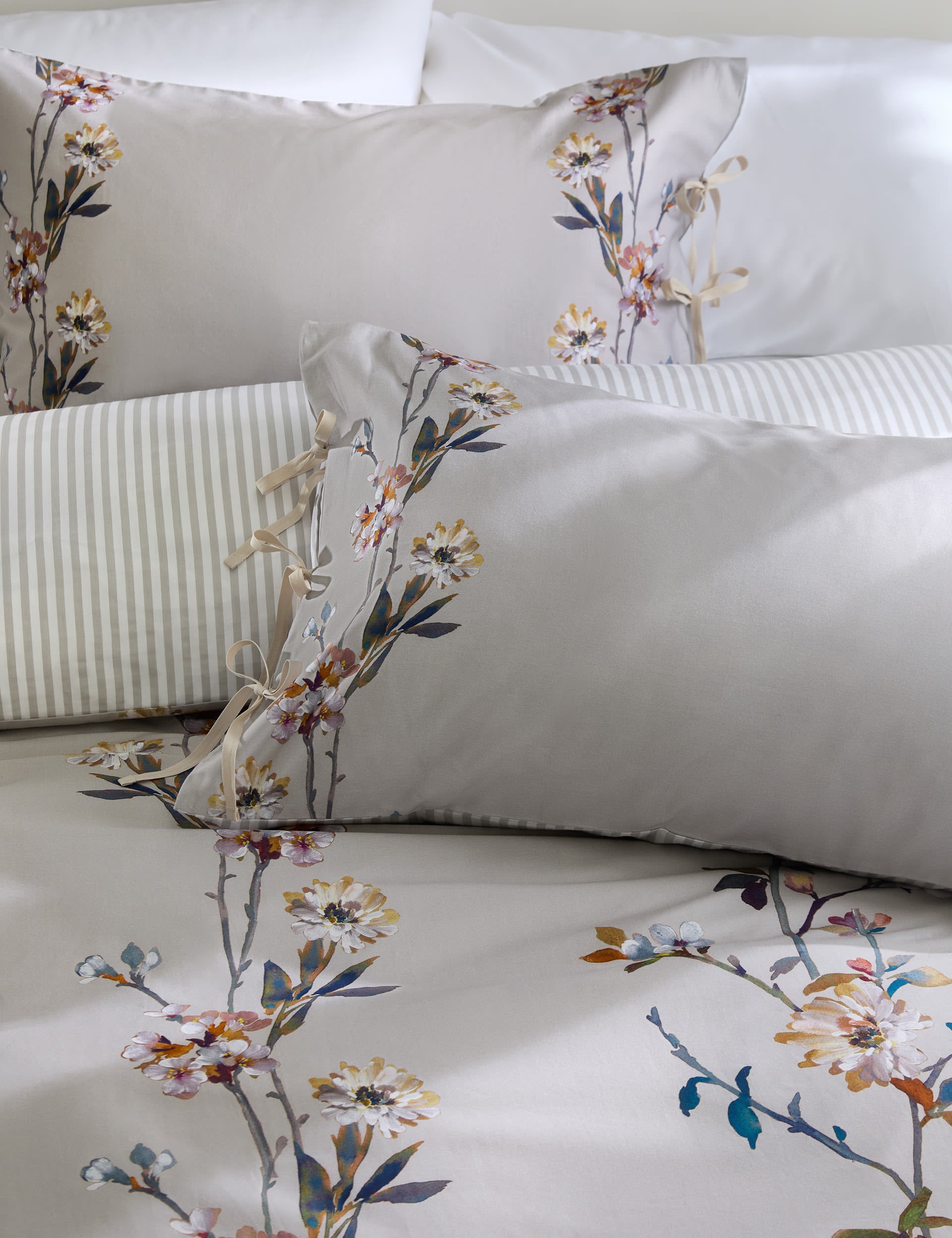 Solene Painted Blooms bedding set, imported from the UK